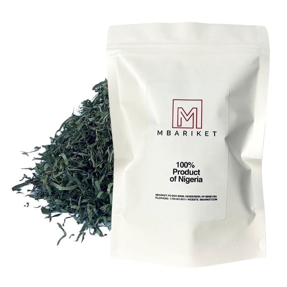 Mbariket Nigerian Afang Leaves —  Okazi (1 x 1 oz Pack)