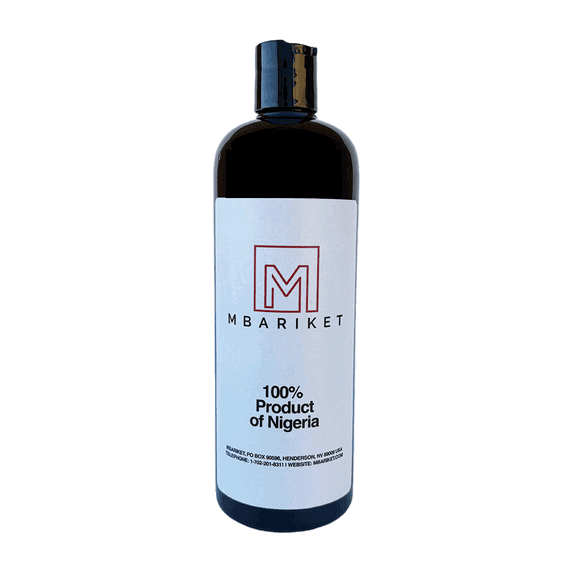 Mbariket Nigerian Liquid Black Soap — African Body Wash (1 x 20.4 fl oz Bottle)