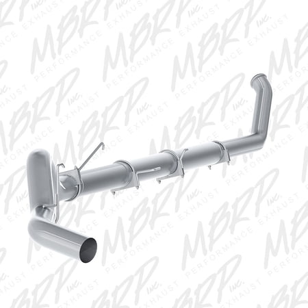 Mbrp Exhaust 5In. Turbo Back; Single Side Exit; No Muffler; Al S61140PLM
