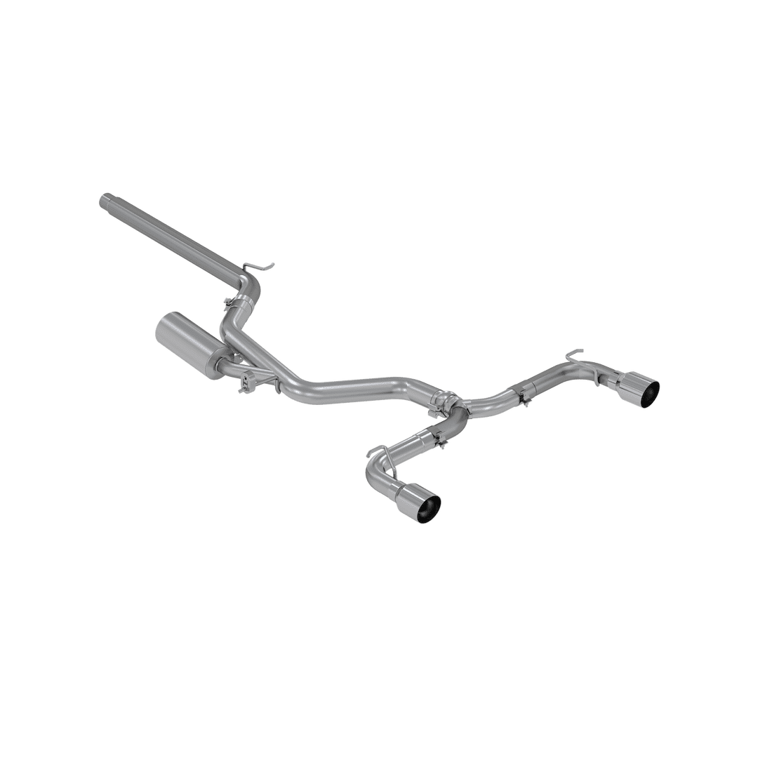 2015-2021 Volkswagen Golf Pro Series 3 Inch Cat Back Dual Split Rear Exit T304 Stainless Steel Exhaust System MBRP