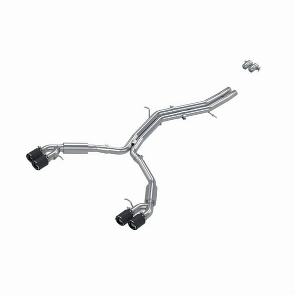 18-21 Audi S5 Coupe/S4 Sedan T304 SS 2.5in Cat-Back Quad Rear Exit Exhaust - Carbon Fiber Tips MBRP S46073CF