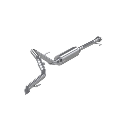 04-22 Toyota 4Runner 11-16 Toyota Land Cruiser Prado Installer Series Aluminized Steel 2.5 Inch Cat-Back High Clearance Turn Down Single Rear Exit MBRP Exhaust System