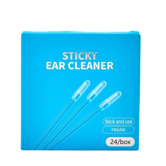 Mbvtdt Adhesive Sticky Ear Cleaner Tool,Ear Cleaning Kit,Drying Earwax Adhesive Suction Head, Washable Ear Cleaner Tool, Ideal Replacement For Cotton Swabs