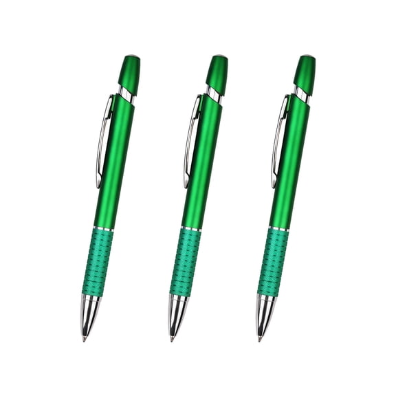 Mbvtdt Ballpoint Pens Black Pens Metal Pen For Journaling Gift Business Men Flight Attendants 1.0 Mm Medium Point Nice Pen 3 Pens With 3 Refills 16ml