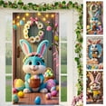 thumbnail image 1 of Mbvtdt Easter Door Cover 180x90cm,Porch Bunny Hanging Flag For Holiday Party Decoration,Spring Festival Banner For Indoor And Outdoor Use, 1 of 9