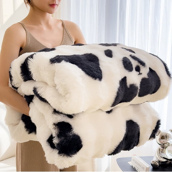 Mbvtdt Fuzzy Faux Fur Throw Blanket Featuring Tie Dye Fluffy Design and Super Soft Texture, Cozy Fluffy Blanket and Super Soft Rainbow Blanket for Girls for Warm Plush Throws