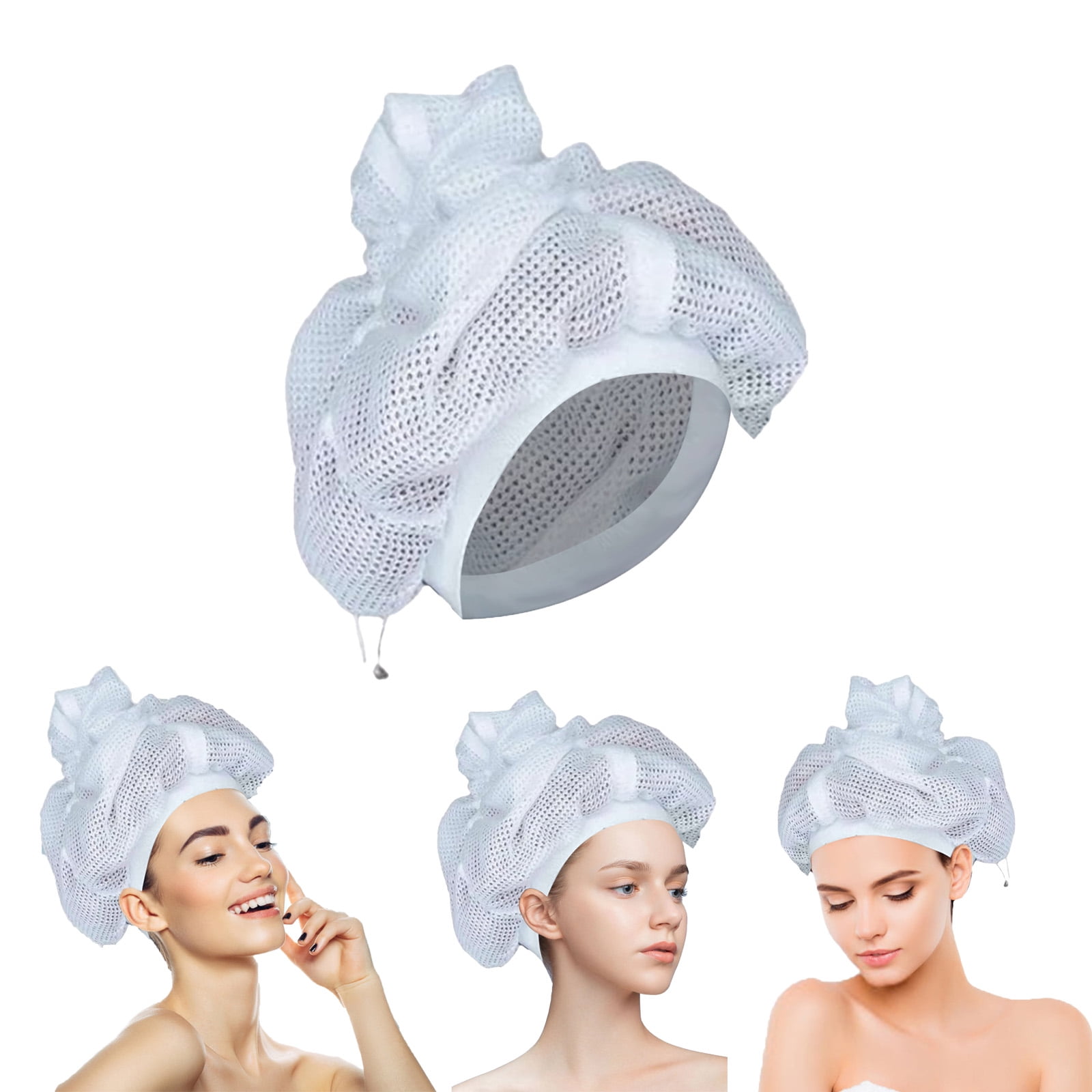  THRLIP Net Plopping Cap for Drying Curly Hair, Soft Bonnet Hair  Dryer Portable Attachment, Net Plopping Cap for Drying Curly Hair, Net  Plopping Cap (Color : 3pcs) : Beauty & Personal
