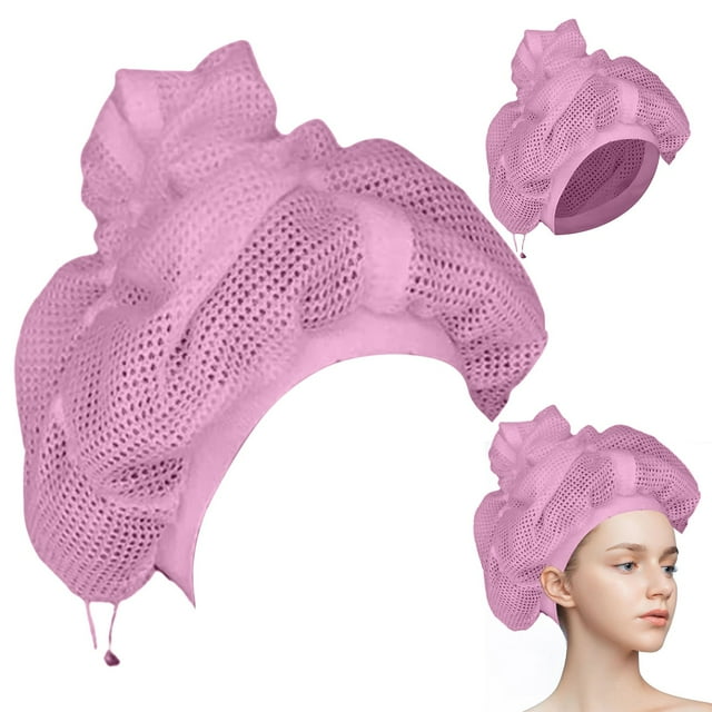 Mbvtdt Net Plopping Cap for Drying Curly with Drawstring Adjustable