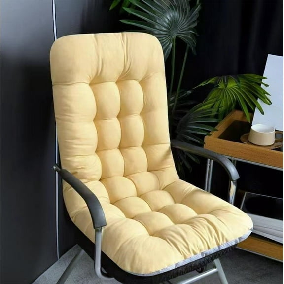 Mbvtdt Office Chair Cushion with Plush Seat Pad and Back Support Design, Comfortable Chair Pads and Rocking Chair Cushions Indoor for Desk Gamer Chair Recliner and Rocking Chair
