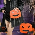 thumbnail image 1 of Mbvtdt Pumpkin Purse and Spooky Handbag,Women's Halloween Leather Crossbody Bag,Pumpkin Shape Shoulder Bag with Chain for Seasonal Fashion,Orange, 1 of 6