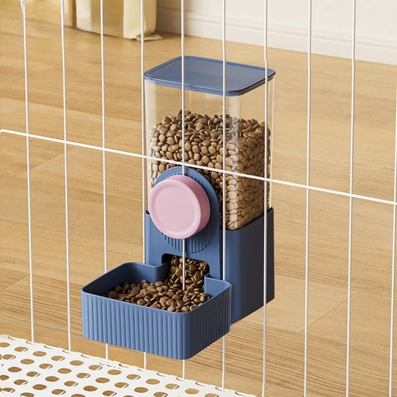 Mbvtdt Rabbit Feeder for Cage,Hanging Automatic Cat Feeder and Water Dispenser,Hanging Automatic Food Water Dispenser Cage Automatic Feeder Set,for Puppy Cats Ferret Bunny Guinea Pig Small Pets