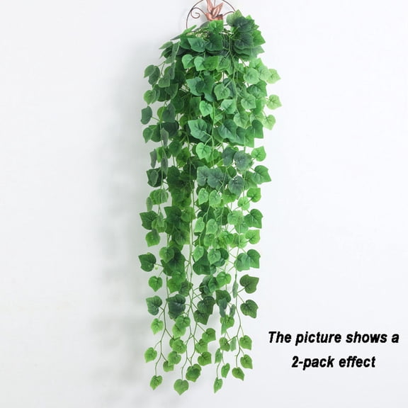 Mbvtdt Vivid Fake Leaves for Reptiles Plant Ornament,37.4" Artificial Hanging Plants Fake Ivy Vine Faux Greenery Vine Plant,Vines Fake Pothos for Home Room Wall Pot Hanging Planter Indoor Outdoor