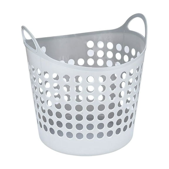 Mbxm Laundry Basket B,Flexible Dirty Laundry Basket Home Toilet Bathroom Breathable Cut Out Clothes and Pants Portable Storage Basket for Dorm, Laundry Room, Bathroom and Travel Storage