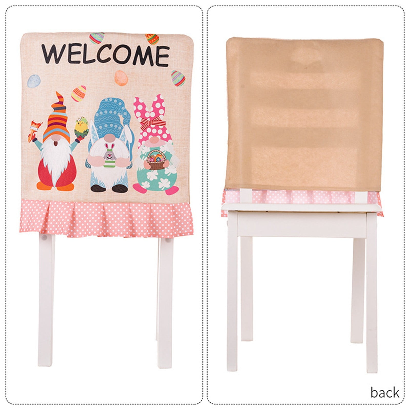 Mbxmh Clearance Easter Chair Cover a Easter Dining Chair Covers Spring Watercolor Bunnies