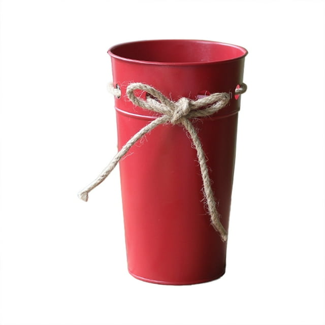 Mbxmh Horticultural Water Basin Clearance! Retro Hemp Rope Iron Flower