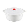 thumbnail image 1 of Mbxmh Microwave Heating Soup Bowl Hot Rice Steaming Box White Small,For Noodle Bowl Storage Plate Soup Bowl with Handle,Easy to Store,Microwave Cookware Kitchen College Dorm, 1 of 9
