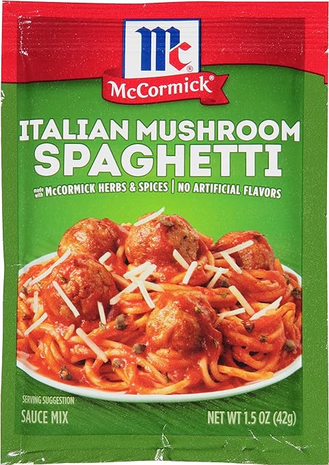 Mc Cormick Italian-style Mushroom-flavored Spaghetti Sauce Mix, 1.5 Oz 