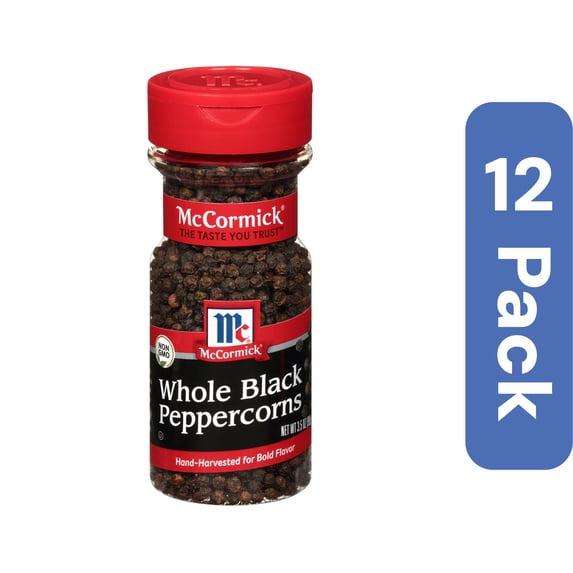 Mc Cormick Spice Pepper Black Whole (Pack of 12)
