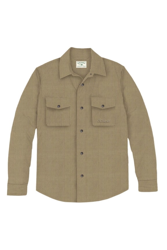 Long Sleeve Brown Shirt Jacket (Men's)