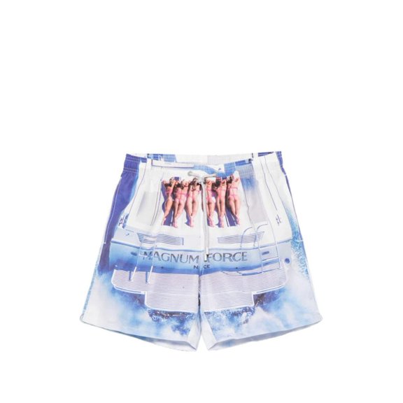 Mc2 Saint Barth Vibrant Graphic Print Shorts With Drawstring Waistband (Men's)