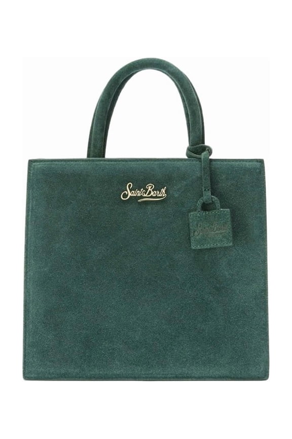 Women's Midi Green Bovine Leather Shop Bag Green