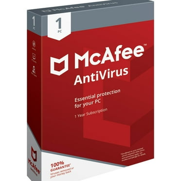 McAfee® AntiVirus Protection, Internet Security Software, 1 PC (Windows®), 1 Year Subscription
