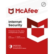 McAfee Internet Security 1-Year | 10-Devices Windows/Mac OS/Android/iOS