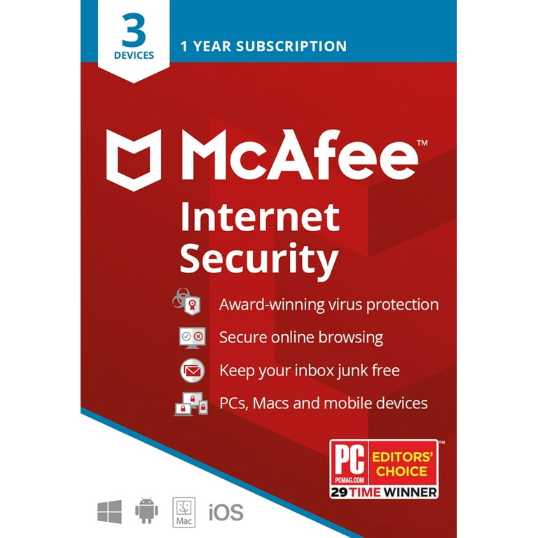 Free Shipping! McAfee¬Æ Internet Security, Antivirus and