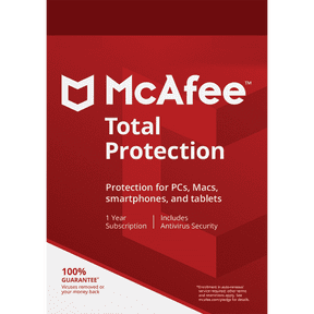 McAfee Total Protection 1-Year | 1-Device (Windows/Mac OS/Android/iOS)