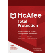McAfee Total Protection 1-Year | 1-Device Windows/Mac OS/Android/iOS
