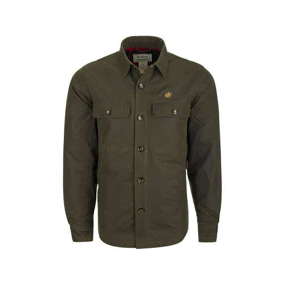 McAlister Men's Waxed Shirt Jacket Olive Medium