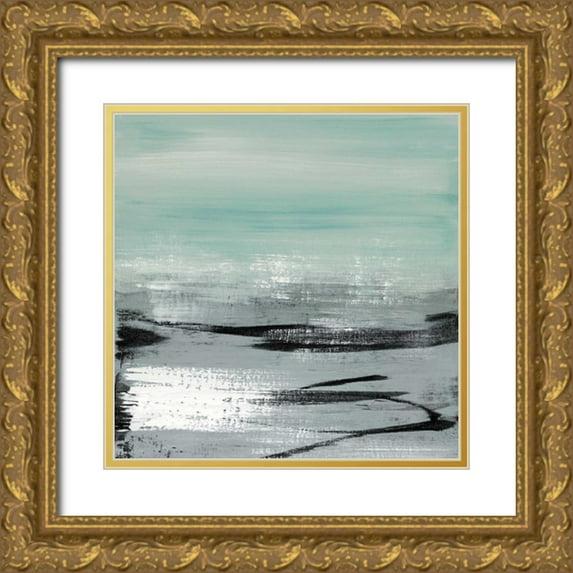McAlpine, Heather 26x26 Gold Ornate Wood Framed with Double Matting Museum Art Print Titled - Beach I