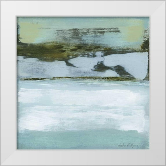 McAlpine, Heather 26x26 White Modern Wood Framed Museum Art Print Titled - Oceans Edge