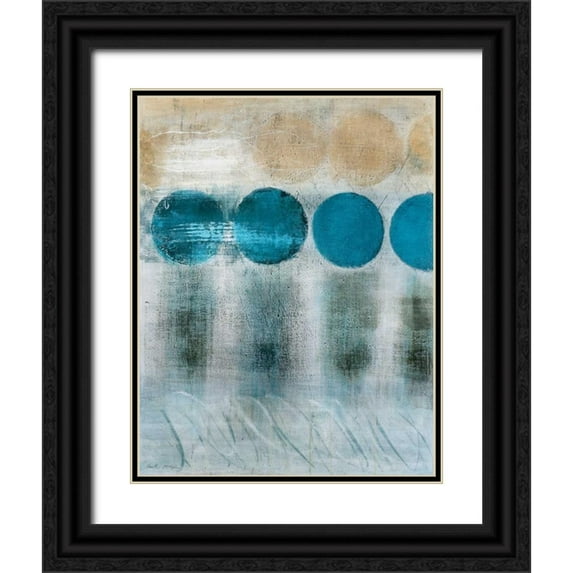 McAlpine, Heather 26x32 Black Ornate Wood Framed with Double Matting Museum Art Print Titled - Blue Moon I