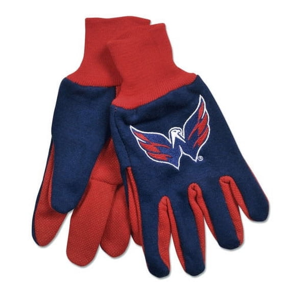 McArthur Washington Capitals Two-Tone Utility Gloves - Navy Blue/Red