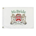 thumbnail image 1 of McBride Irish Coat of Arms Small White Flag - 16"x10.5" inches, 1 of 1