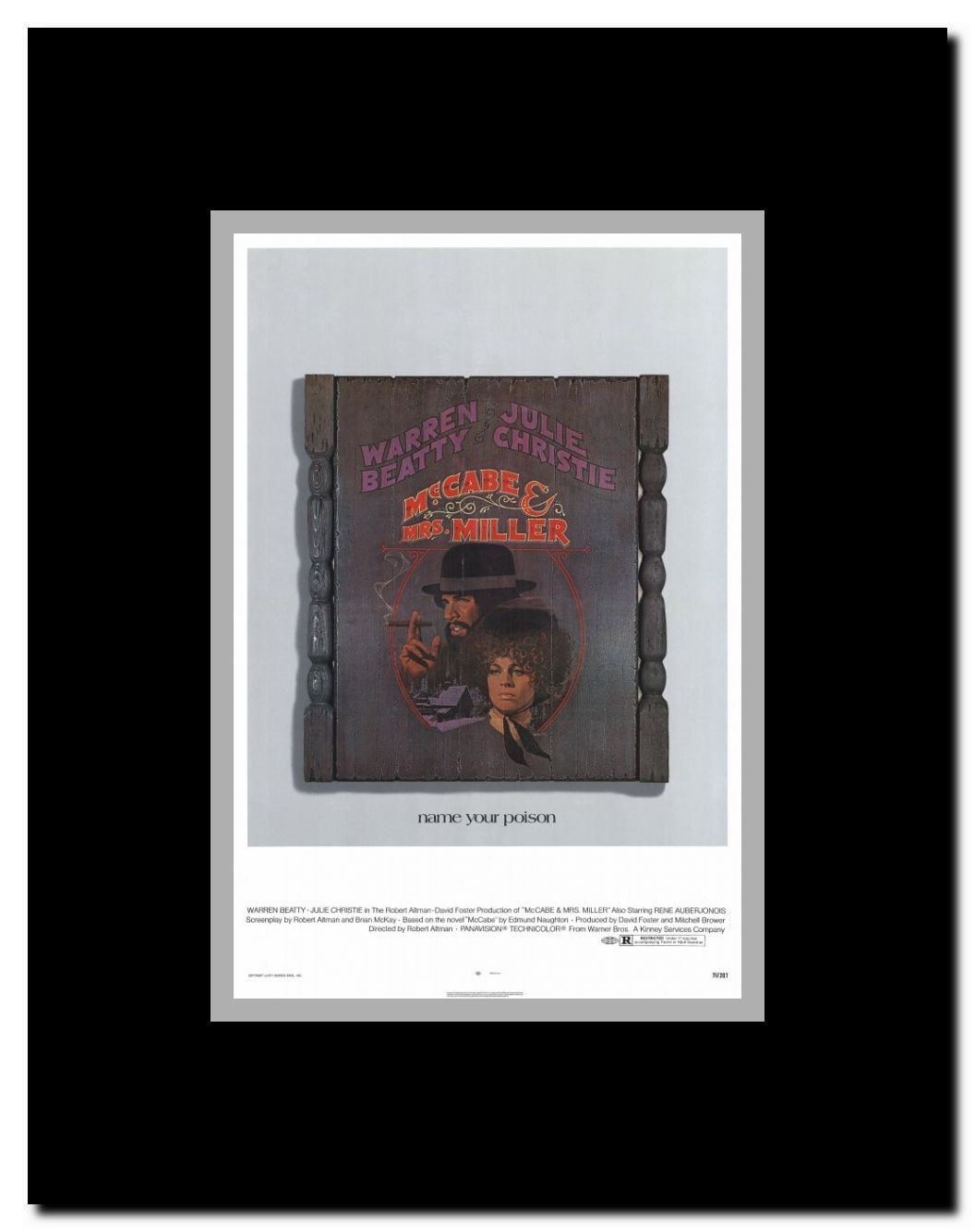 McCabe & Mrs. Miller Framed Movie Poster