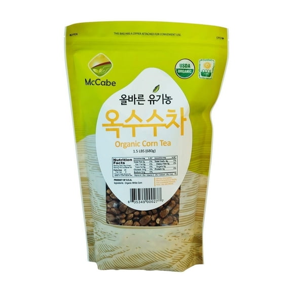 McCabe Organic Roasted Corn Tea, USDA and CCOF Certified, Non-GMO, 1.5 lbs