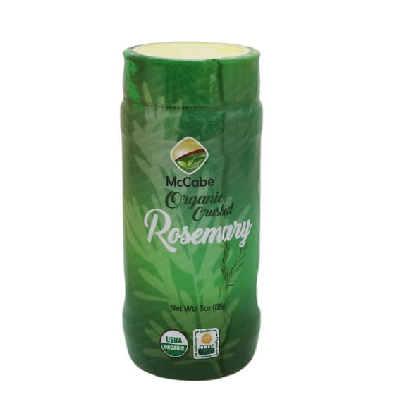McCabe Organic Fresh Rosemary | 85g Crushed Rosemary, All Natural and Simple | USDA & CCOF Organic Certified | Packed in USA