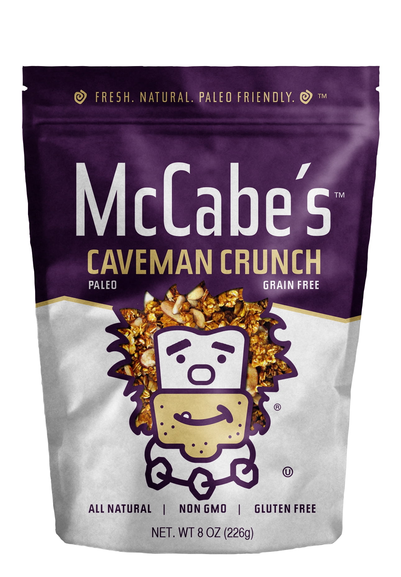 McCabe's Caveman Crunch Granola, Grain Free, Gluten Free, Almond Cashew, 8 oz