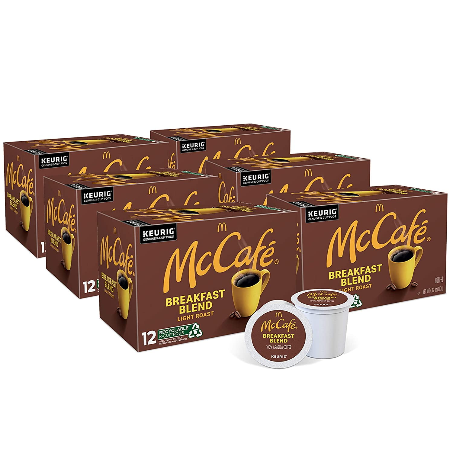 McCafé Breakfast Blend, Keurig Single Serve K-Cup Pods, Light Roast