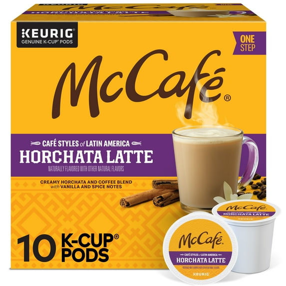 McCafé, Café Styles of Latin America Horchata Latte Medium Roast K-Cup Coffee Pods, 10 Count