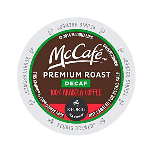 McCafé Premium Roast Decaf Coffee K-Cup Pods – Medium Roast, 96 Count, Keurig Compatible