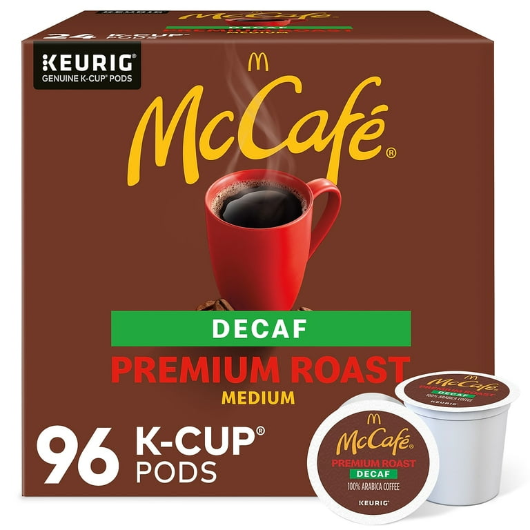 McCafe Premium Decaf Arabica Coffee, Medium Roast, Single Serve