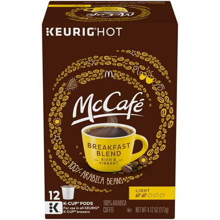McCafe Breakfast Blend Coffee K-Cup Pods, Caffeinated, 12 ct - 4.12 oz Box