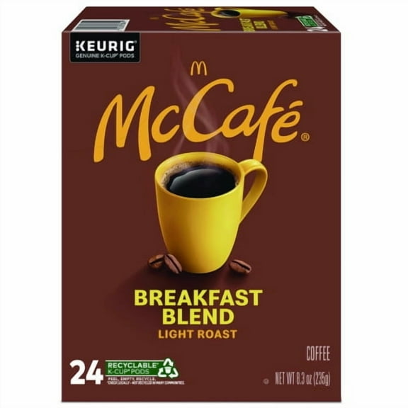 New McCafe Breakfast Blend K-Cup, 24/BX,Each