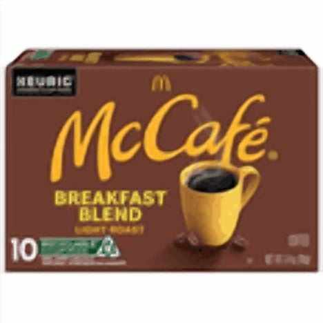 McCafe Breakfast Blend, Single Serve Coffee Keurig K-Cup Pods, Light Roast, 10 Count
