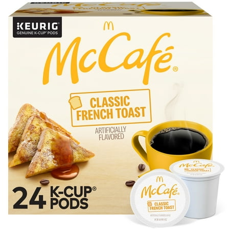 McCafe, Classic French Toast Light Roast K-Cup Coffee Pods, 24 Count