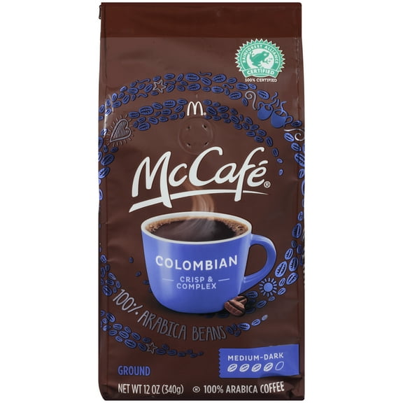 McCafe Colombian, Medium-Dark Roast, Ground Coffee, 12 oz