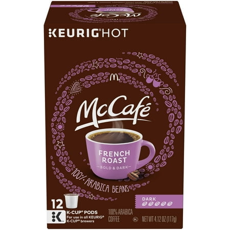 McCafe Dark French Roast Coffee K-Cup Pods, Caffeinated, 12 ct - 4.12 oz Box